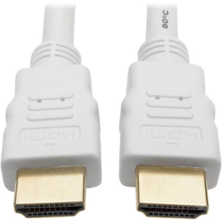 Picture of Tripp Lite High Speed HDMI 4K Cable Ultra HD Digital Video M/M White 10ft