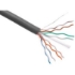 Picture of Axiom CAT6A 23AWG 4-Pair Solid Conductor 650MHz Bulk Cable Spool 1000FT (Gray)