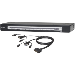 Picture of Belkin PRO3 8-Port KVM Switch PS/2 & USB In/Out Bundled with PS/2 Cables