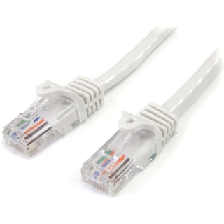 Picture of StarTech.com 25 ft White Snagless Cat5e UTP Patch Cable