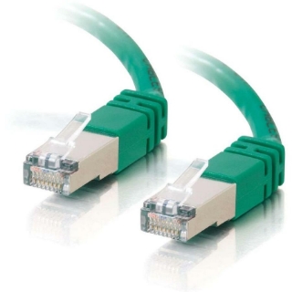 Picture of C2G-25ft Cat5e Molded Shielded (STP) Network Patch Cable - Green