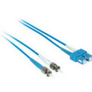 Picture of C2G-1m SC-ST 9/125 OS1 Duplex Singlemode PVC Fiber Optic Cable - Blue