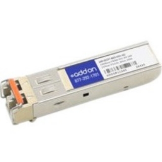 Picture of AddOn Calix 100-02137-BXD-HD1 Compatible TAA Compliant 1000Base-CWDM HD1 SFP Transceiver (SMF, 1570nm HTx/LRx, 80km, LC, DOM)