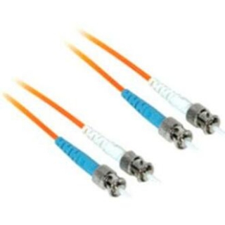 Picture of C2G-8m ST-ST 50/125 OM2 Duplex Multimode PVC Fiber Optic Cable (LSZH) - Orange