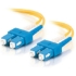 Picture of C2G 1m SC-SC 9/125 OS1 Duplex Singlemode PVC Fiber Optic Cable (USA-Made) - Yellow