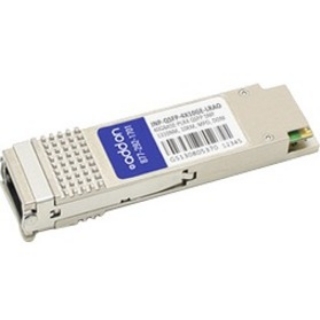 Picture of AddOn Juniper Networks JNP-QSFP-4X10GE-LR Compatible TAA Compliant 40GBase-PLR4 QSFP+ Transceiver (SMF, 1310nm, 10km, MPO, DOM)