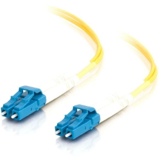 Picture of C2G 4m LC-LC 9/125 Duplex Single Mode OS2 Fiber Cable - Plenum Yellow 13ft