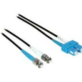 Picture of C2G-1m SC-ST 50/125 OM2 Duplex Multimode PVC Fiber Optic Cable - Black