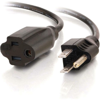 Picture of C2G 2ft 16 AWG Outlet Saver Power Extension Cord (NEMA 5-15P to NEMA 5-15R)