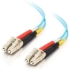 Picture of C2G 10m LC-LC 10Gb 50/125 Duplex Multimode OM3 Fiber Cable-TAA - Aqua 33ft