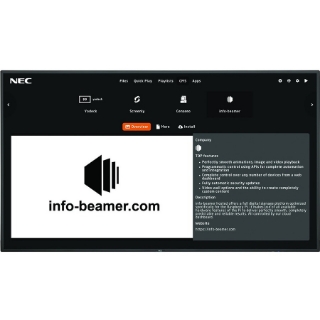 Picture of NEC Display 4K UHD Display with Integrated SoC MediaPlayer w/ CMS Platform