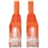 Picture of Tripp Lite Cat6 GbE Gigabit Ethernet Snagless Molded Patch Cable UTP Orange RJ45 M/M 50ft 50'