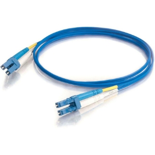 Picture of C2G-10m LC-LC 9/125 OS1 Duplex Singlemode PVC Fiber Optic Cable - Blue