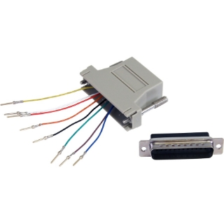 Picture of StarTech.com DB25 to RJ45 Modular Adapter - M/F