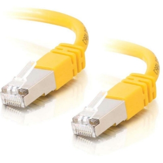 Picture of C2G-3ft Cat5e Molded Shielded (STP) Network Patch Cable - Yellow