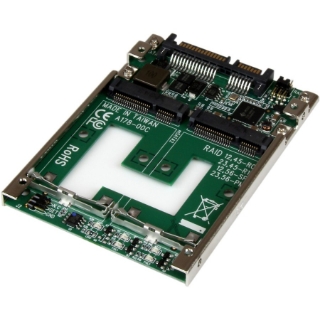 Picture of StarTech.com Dual mSATA SSD to 2.5" SATA RAID Adapter Converter