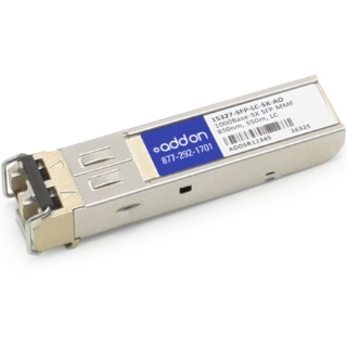 Picture of AddOn Cisco 15327-SFP-LC-SX Compatible TAA Compliant 1000Base-SX SFP Transceiver (MMF, 850nm, 550m, LC)