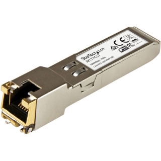 Picture of StarTech.com HPE J8177C Compatible SFP Module - 1000BASE-T - 1GE Gigabit Ethernet SFP SFP to RJ45 Cat6/Cat5e - 100m