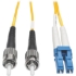 Picture of Tripp Lite 5M Duplex Singlemode 9/125 Fiber Optic Patch Cable Plenum LC/ST 16' 16ft 5 Meter
