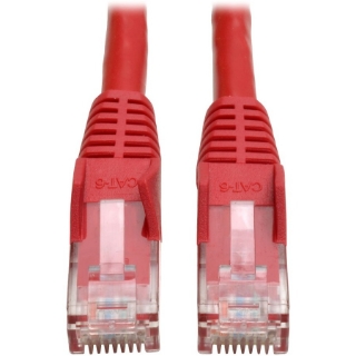 Picture of Tripp Lite 50ft Cat6 Gigabit Snagless Molded Patch Cable RJ45 M/M Red 50'