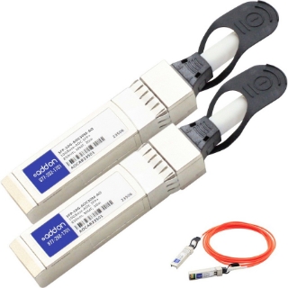 Picture of AddOn Cisco SFP-10G-AOC30M Compatible TAA Compliant 10GBase-AOC SFP+ to SFP+ Direct Attach Cable (850nm, MMF, 30m)