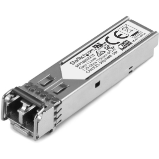 Picture of StarTech.com MSA Uncoded SFP Module - 1000BASE-ZX - 1GE Gigabit Ethernet SFP 1GbE Single Mode Fiber (SMF) Optic Transceiver - 70km DDM