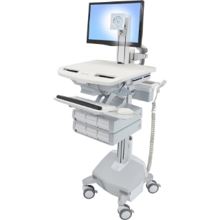 Picture of Ergotron StyleView Cart with LCD Pivot, LiFe Powered, 6 Drawers