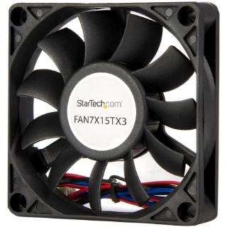 Picture of StarTech.com Replacement 70mm Ball Bearing CPU Case Fan - TX3 Connector - Case fan - 70 mm - black