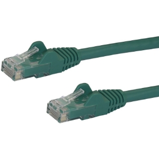 Picture of StarTech.com 8ft CAT6 Ethernet Cable - Green Snagless Gigabit - 100W PoE UTP 650MHz Category 6 Patch Cord UL Certified Wiring/TIA