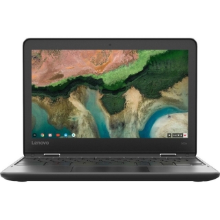 Picture of Lenovo 300e Chromebook 2nd Gen 81MB007HUS 11.6" Touchscreen Chromebook - HD - 1366 x 768 - Intel Celeron N4020 Dual-core (2 Core) 1.10 GHz - 4 GB Total RAM - 32 GB Flash Memory - Black