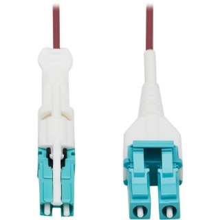 Picture of Tripp Lite Duplex Multimode Fiber Optic Cable 400G OM4 LSZH CS-PC LC-PC 5M