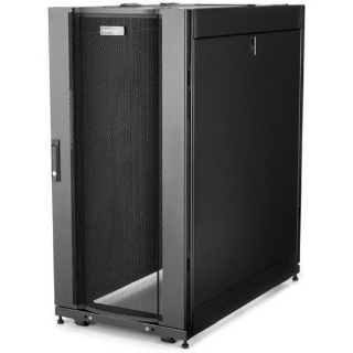 Picture of StarTech.com 25U Server Rack Cabinet - 4 Post Adjustable Depth 7-35" Locking Vented Rolling Network/Data/IT Enclosure w/Casters/Cable Mgmt