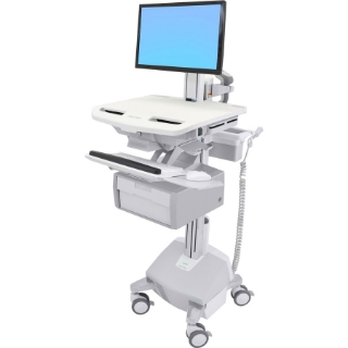 Picture of Ergotron StyleView Electric Lift Cart with LCD Pivot, LiFe Powered, 1 Tall Drawer (1x1)