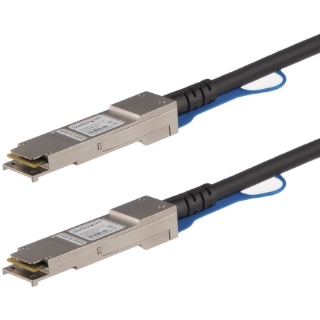 Picture of StarTech.com MSA Uncoded Compatible 0.5m 40G QSFP+ to QSFP+ Direct Attach Cable - 40 GbE QSFP+ Copper DAC 40 Gbps Low Power Passive Twinax