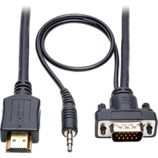 Picture of Tripp Lite HDMI to VGA Adapter Converter Cable Active +3.5mm M/M 1080p 10ft 10'