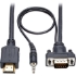 Picture of Tripp Lite HDMI to VGA Adapter Converter Cable Active +3.5mm M/M 1080p 10ft 10'