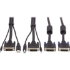 Picture of Tripp Lite Dual DVI KVM Cable Kit 3 in 1 DVI USB 3.5mm Audio 3xM/3xM 10ft