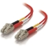 Picture of C2G-3m LC-LC 50/125 OM2 Duplex Multimode Fiber Optic Cable (Plenum-Rated) - Red