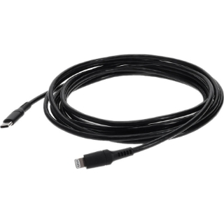 Picture of AddOn 1.0m (3.3ft) USB 3.1 Type (C) Male to Lightning Male Sync and Charge Black Cable