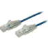 Picture of StarTech.com 10 ft CAT6 Cable - Slim CAT6 Patch Cord - Blue Snagless RJ45 Connectors - Gigabit Ethernet Cable - 28 AWG - LSZH (N6PAT10BLS)