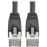 Picture of Tripp Lite Cat6a Ethernet Cable 10G STP Snagless Shielded PoE M/M Black 4ft