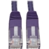 Picture of Tripp Lite Cat6 Cat5e Gigabit Molded Patch Cable RJ45 MM 550MHz Purple 25ft 25'
