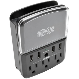 Picture of Tripp Lite 4-Port Wallmount USB Charging Station w 3 Outlet Surge Protector