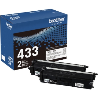 Picture of Brother TN-433 Original Toner Cartridge - Twin-pack - Black