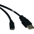 Picture of Tripp Lite 10ft USB 2.0 Hi-Speed Cable A Male to USB Micro-B M/M