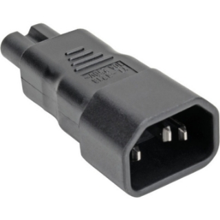 Picture of Tripp Lite IEC C14 to IEC C7 Power Cord Adapter - 7A, 125V, Black