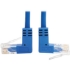 Picture of Tripp Lite Cat6 Ethernet Cable Up/Down Angled UTP Slim Molded M/M Blue 2ft