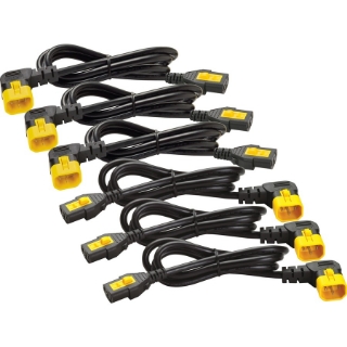 Picture of APC by Schneider Electric Power Cord Kit (6 ea), Locking, C13 to C14 (90 Degree), 1.8m, North America