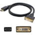 Picture of 8in HDMI 1.3 Male to DVI-D Dual Link (24+1 pin) Female Black Cable For Resolution Up to 2560x1600 (WQXGA)