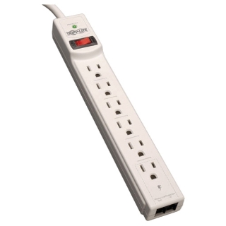 Picture of Tripp Lite Surge Protector Power Strip 6 Outlet RJ11 8' Cord 990 Joules